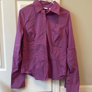 Purple button down